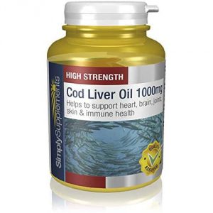 botella de aceite de hígado de bacalao Simply Supplements